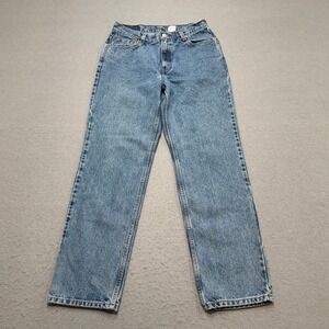 90s Levi's 512 Jeans Women's 10 Blue Medium Wash High Rise Slim Fit Straight Leg